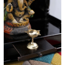 Gold Metal Puja Diya